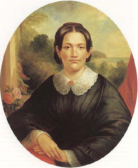 John Mix Stanley Portrait of Mrs. Benjamin Pitman oil painting picture